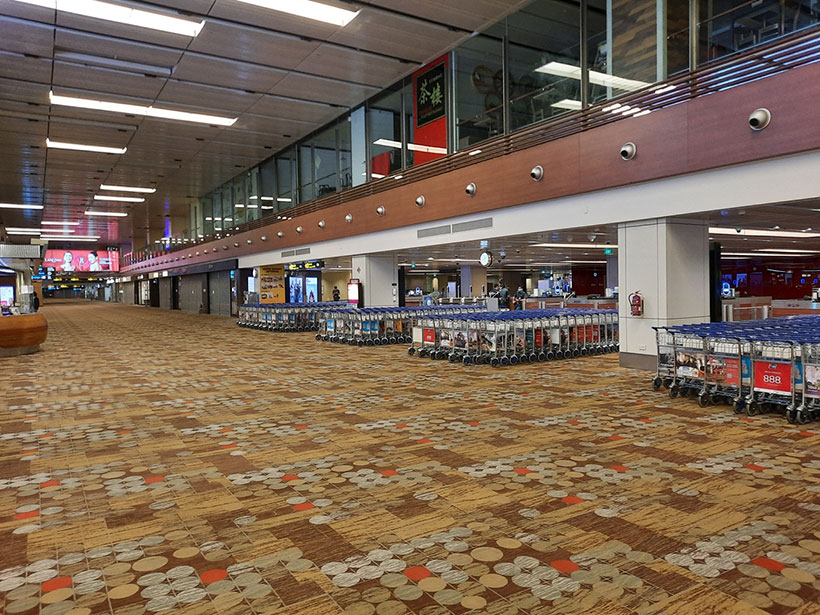 Changi Airport, Singapore International during the Covid pandemic