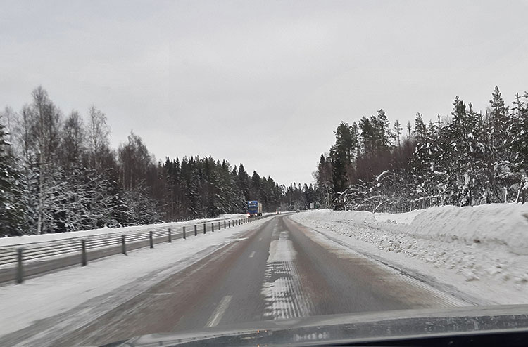 On the road to Abisko National Park