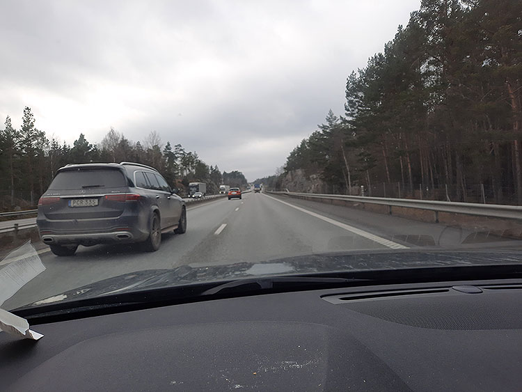 On the road from Abisko National Park to Helsingborg