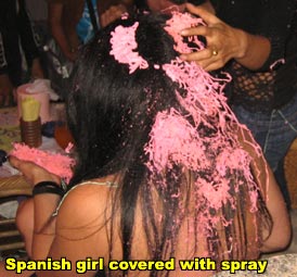 Spray string