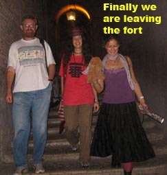 Leaving the fort
