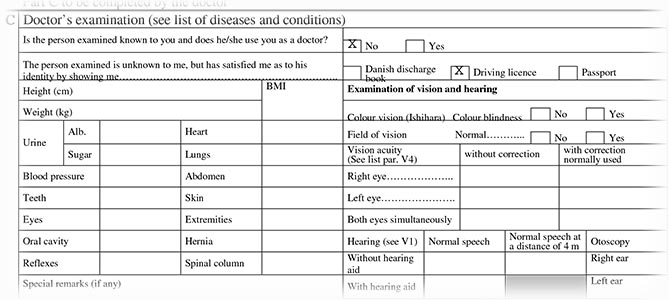 Getting a health certificate in Bangkok, Thailand