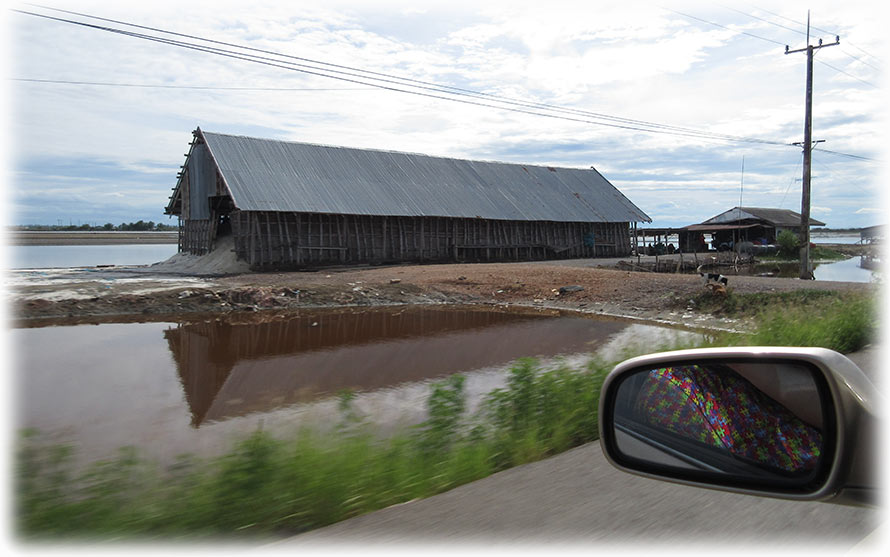 Scenic Route - Salt farm in Ban Laem district, Phetchaburi Province