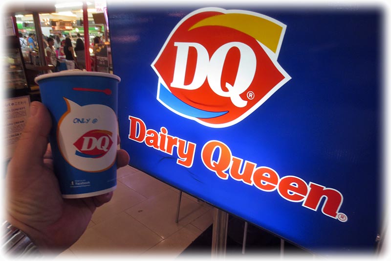 Aladdin's adventure at Dairy Queen in Manila