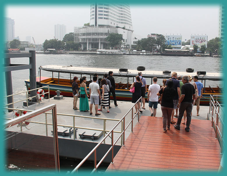 Aladdin's adventure on the Rice Barge Cruise on the Chao Phraya River