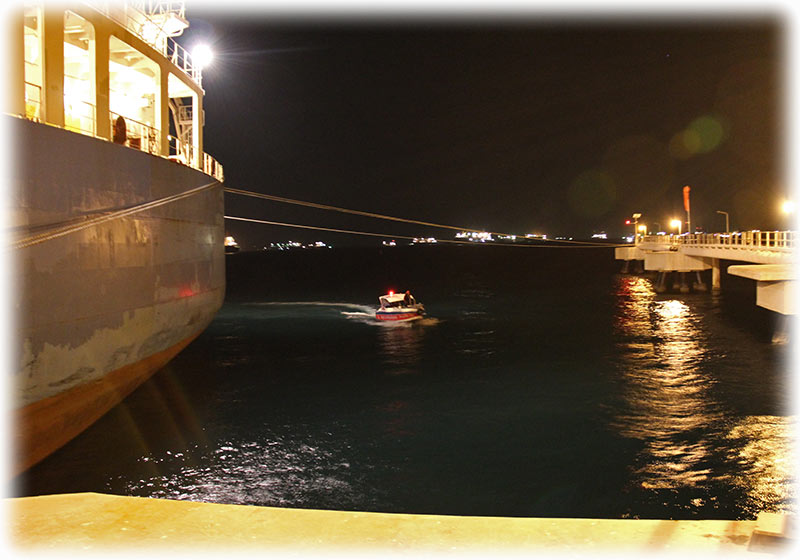 Aladdin's adventure on board Maersk Mediterranean at the TPP Terminal on Koh Sichang