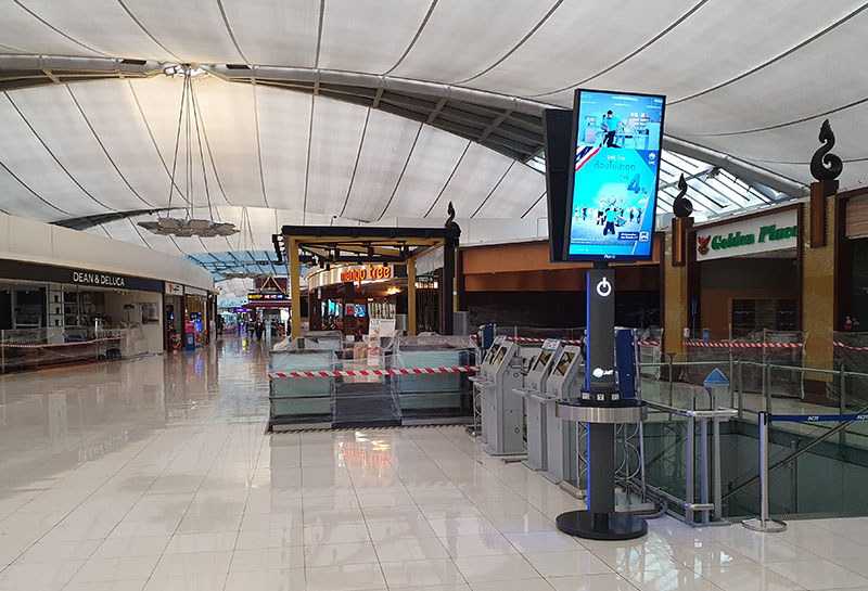 Suvarnabhumi International Airport during the virus endemic
