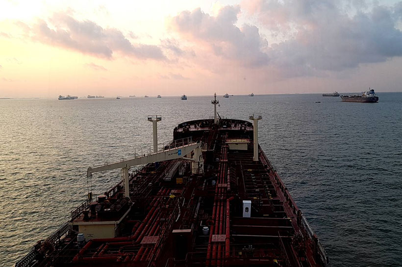 Aladdin's adventure at Tanjung Pelepas STS area on board M/T Karen Maersk