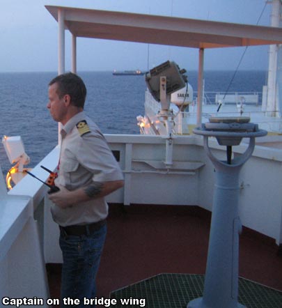Time for M/T Delos to leave