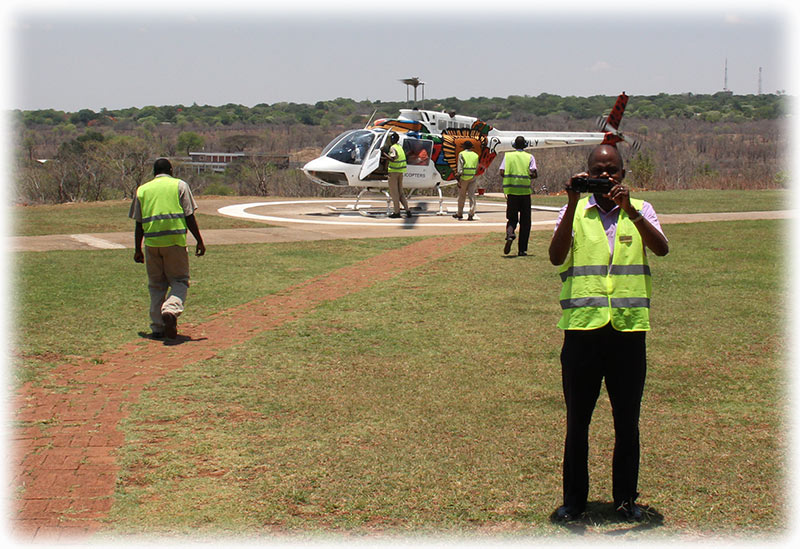 Aladdin's adventure at Victoria Falls - Zambezi Spectacular - Helicopter Tour